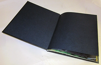 Hardcover Vor- und Nachsatzpapier schwarz
