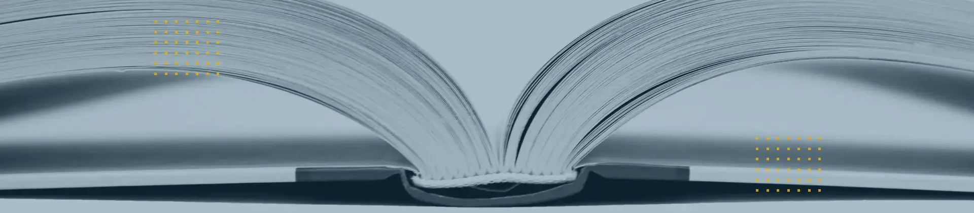 Header image: Close-up of an open book; symbolizing high-quality and durable thread-stitched binding.