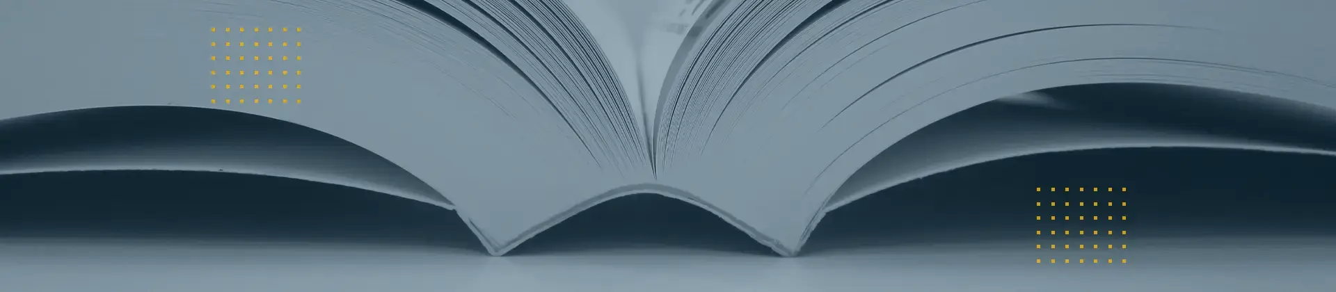 Header-Bild: Detailaufnahme eines aufgeschlagenen Softcover-Buches; symbolisiert die Broschüren- und Klebebindung.