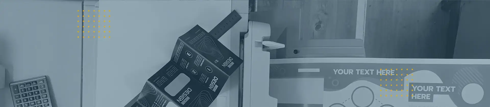 Header image: Close-up of printed, folded and unfolded XXL flyers; symbolizing digital print products.