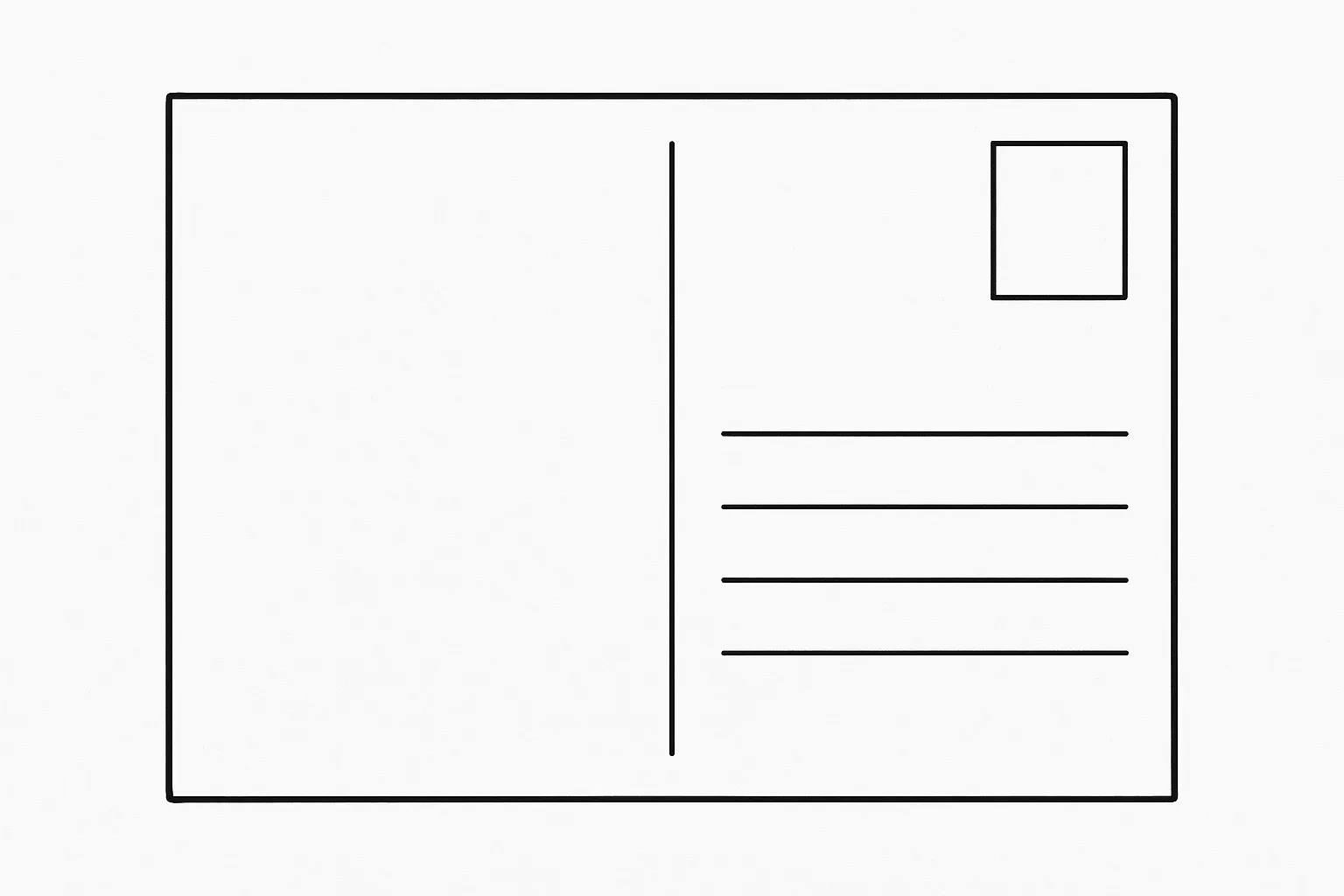 Postkarterückseite